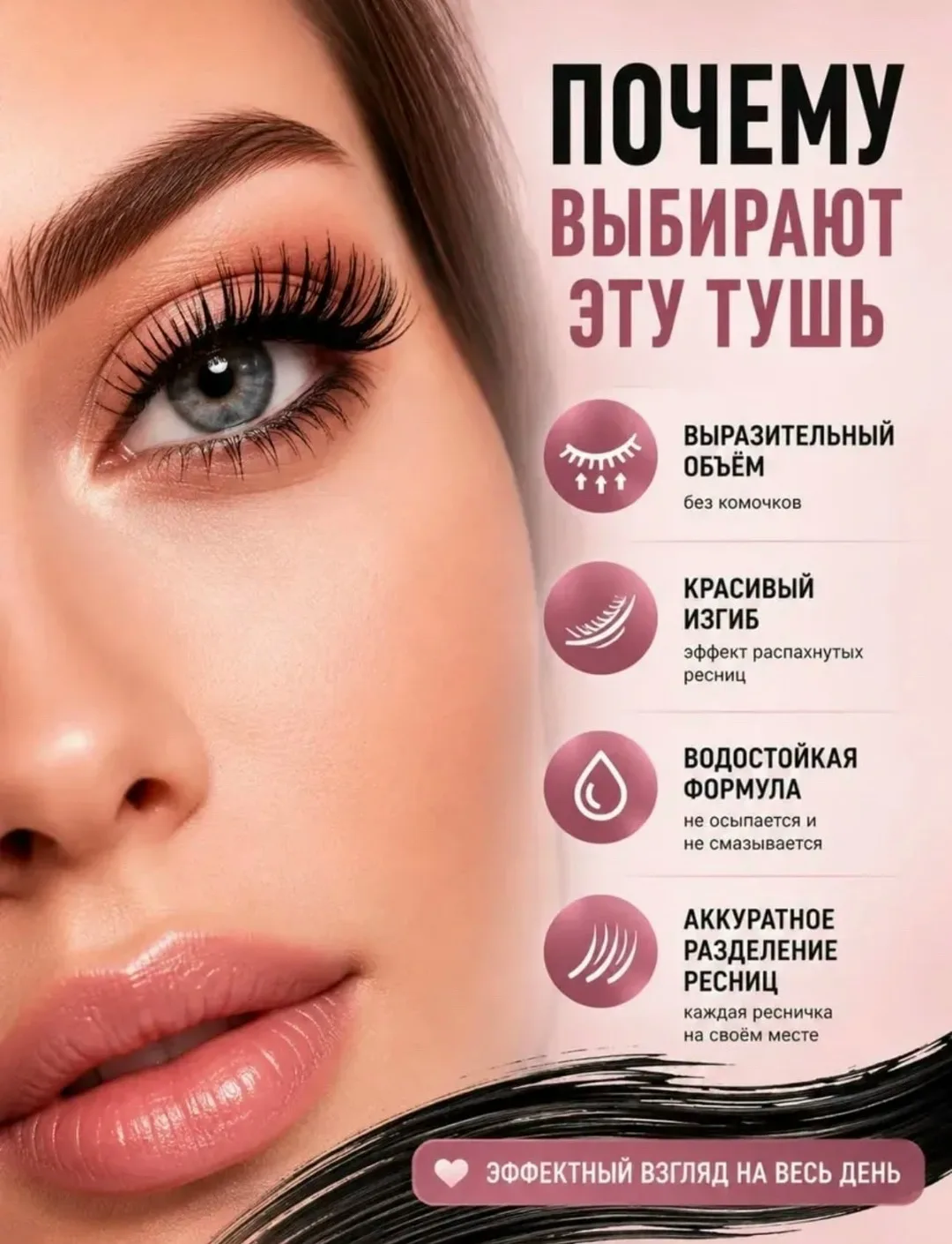 Тушь для ресниц с эффектом объема и удлинения — фото 5