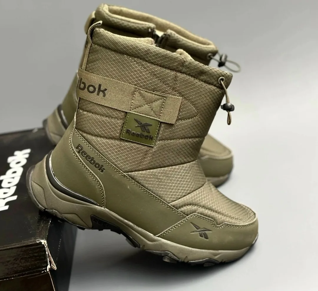 Зимние ботинки Reebok с меховой подкладкой и молнией — практичная — фото 2
