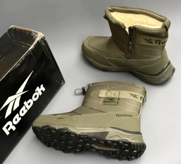 Зимние ботинки Reebok с меховой подкладкой и молнией — практичная — фото 5