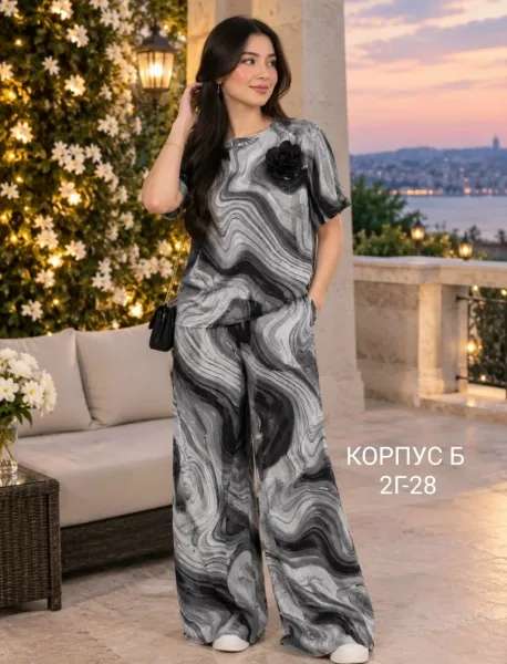 Костюм двойка из ткани — фото 4