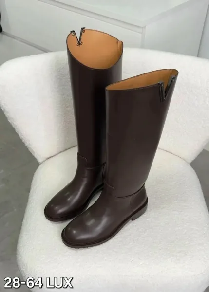 Женские сапоги Hermes из премиального материала — фото 6
