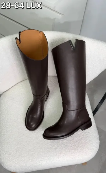 Женские сапоги Hermes из премиального материала — фото 8