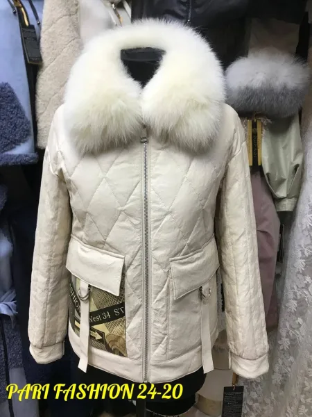 Куртка из ткани Эко кожа — фото 4