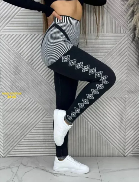 Лосины тёплые Монгольские из кашемира — фото 3
