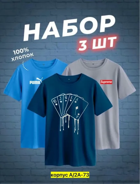 Мужская футболка из 100 хлопка — фото 1