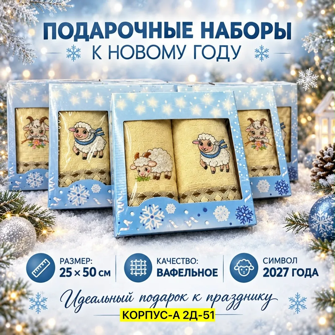 Подарочный набор полотенец из махры — фото 2