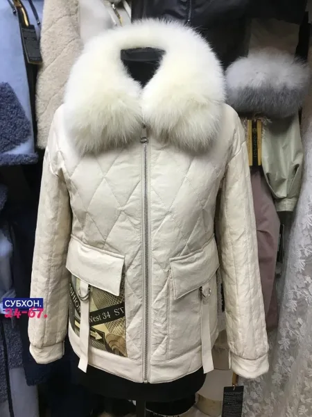Куртка из ткани Эко кожа — фото 3
