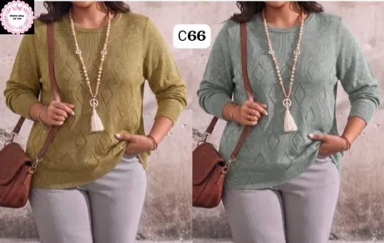 Вязаная кофта из трикотажа с люрексом, украшена красивым мерцающим узором — фото 7