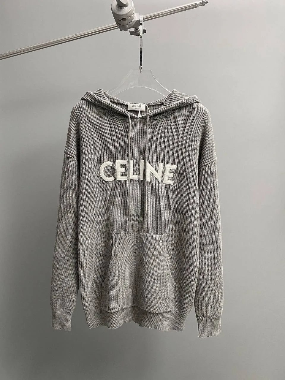 CELINE вязаное худи свободного кроя — фото 1