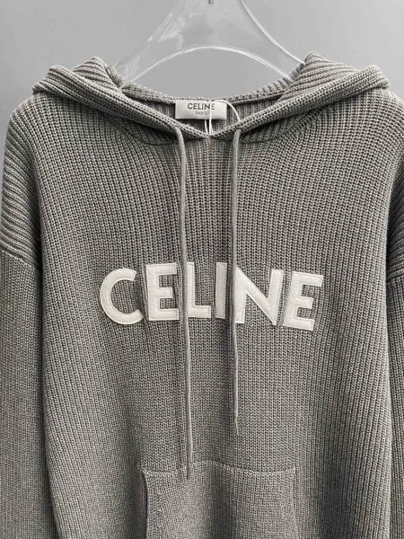 CELINE вязаное худи свободного кроя — фото 2