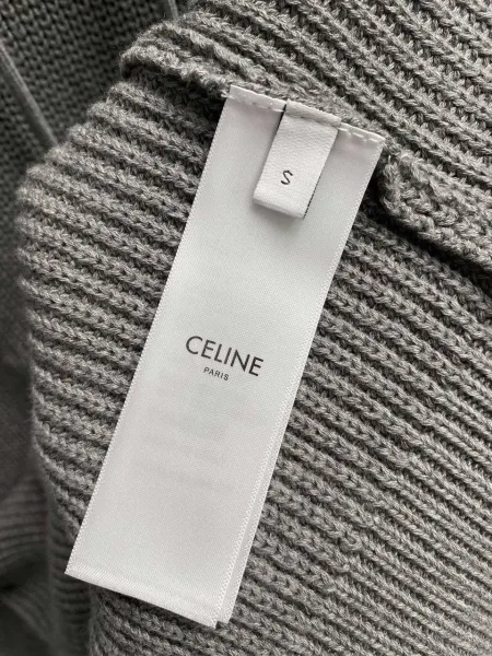 CELINE вязаное худи свободного кроя — фото 8