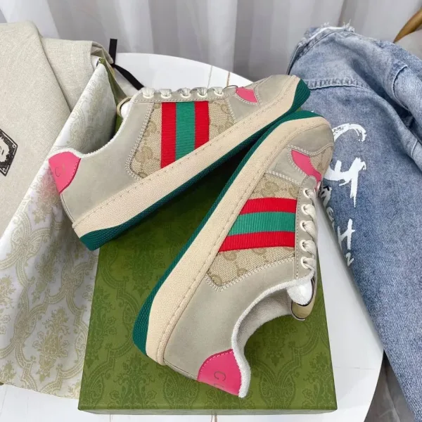 Кроссовки Gucci Screener с жаккардовым верхом — фото 2