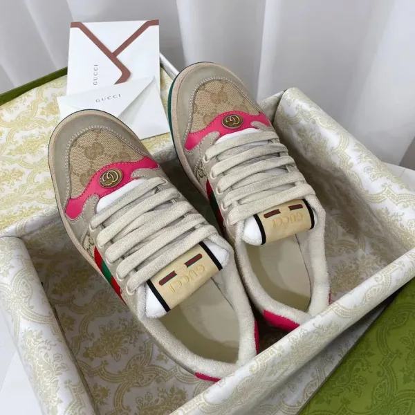 Кроссовки Gucci Screener с жаккардовым верхом — фото 3