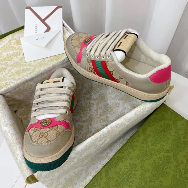Кроссовки Gucci Screener с жаккардовым верхом — фото 6