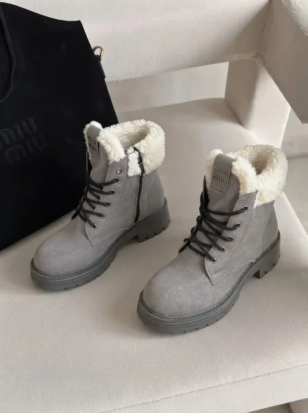 Кроссовки женские Premium Style Зима Натуральный шерсть — фото 3