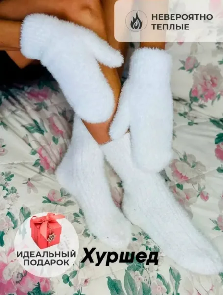 Варежки + носки из норки — фото 3