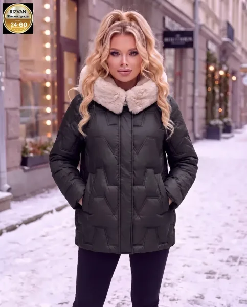 Куртка с капюшоном из холофайбера — фото 6