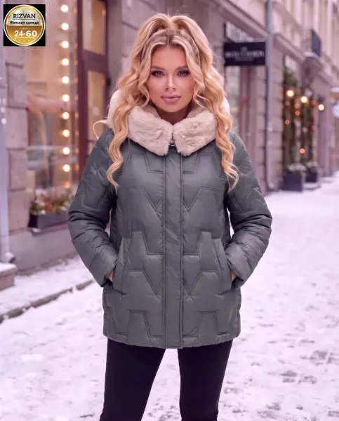 Куртка с капюшоном из холофайбера — фото 9