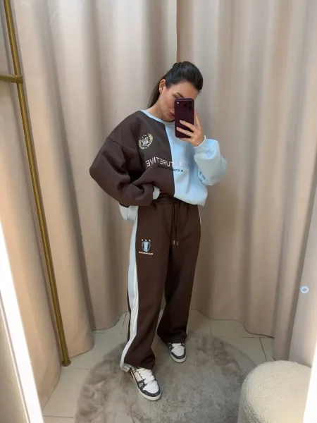 Эффектные костюмы с начёсом в стиле Sport Chic — фото 27