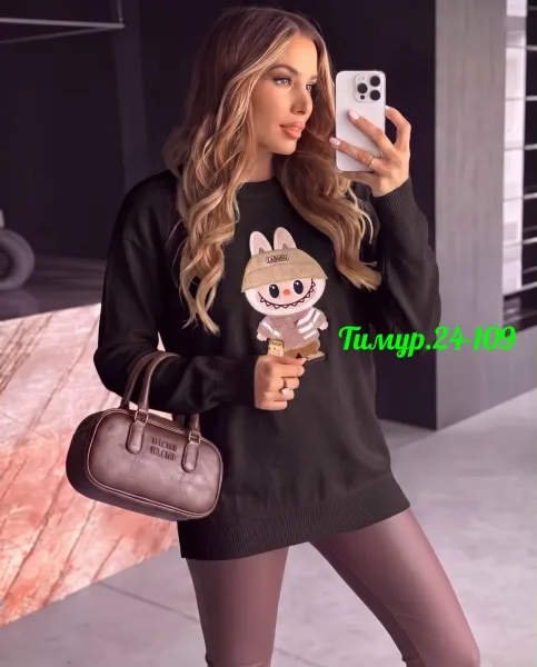 Вязаный свитер из кашемира — фото 2