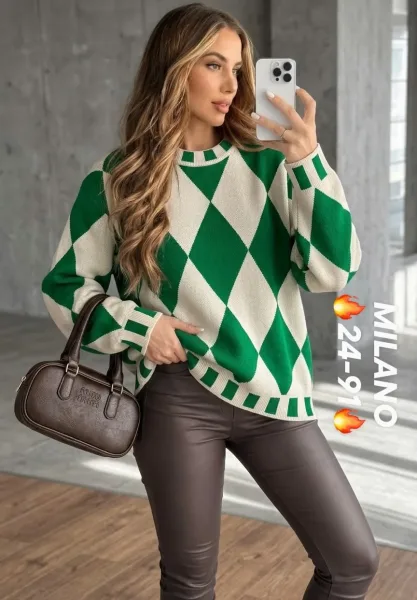 Свитер Oversize из турецкой вязки — фото 3