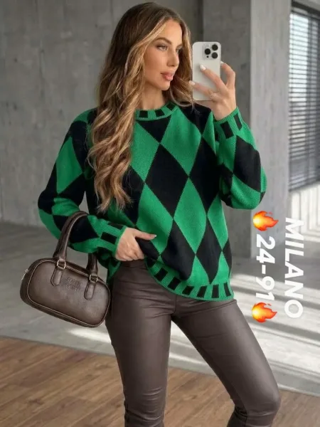 Свитер Oversize из турецкой вязки — фото 5