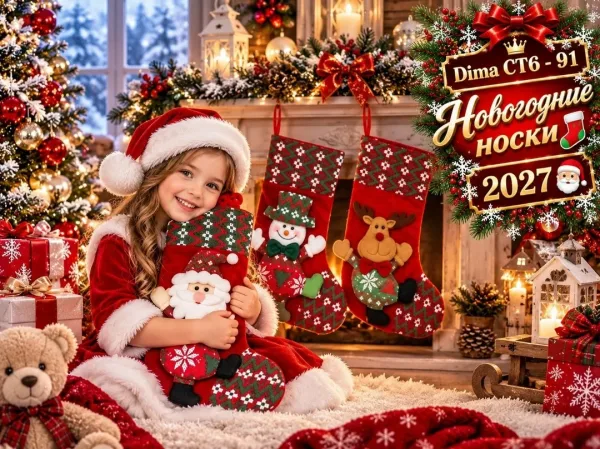 Новогодние носки для подарка — фото 3
