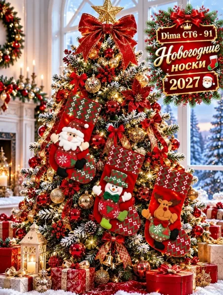 Новогодние носки для подарка — фото 4