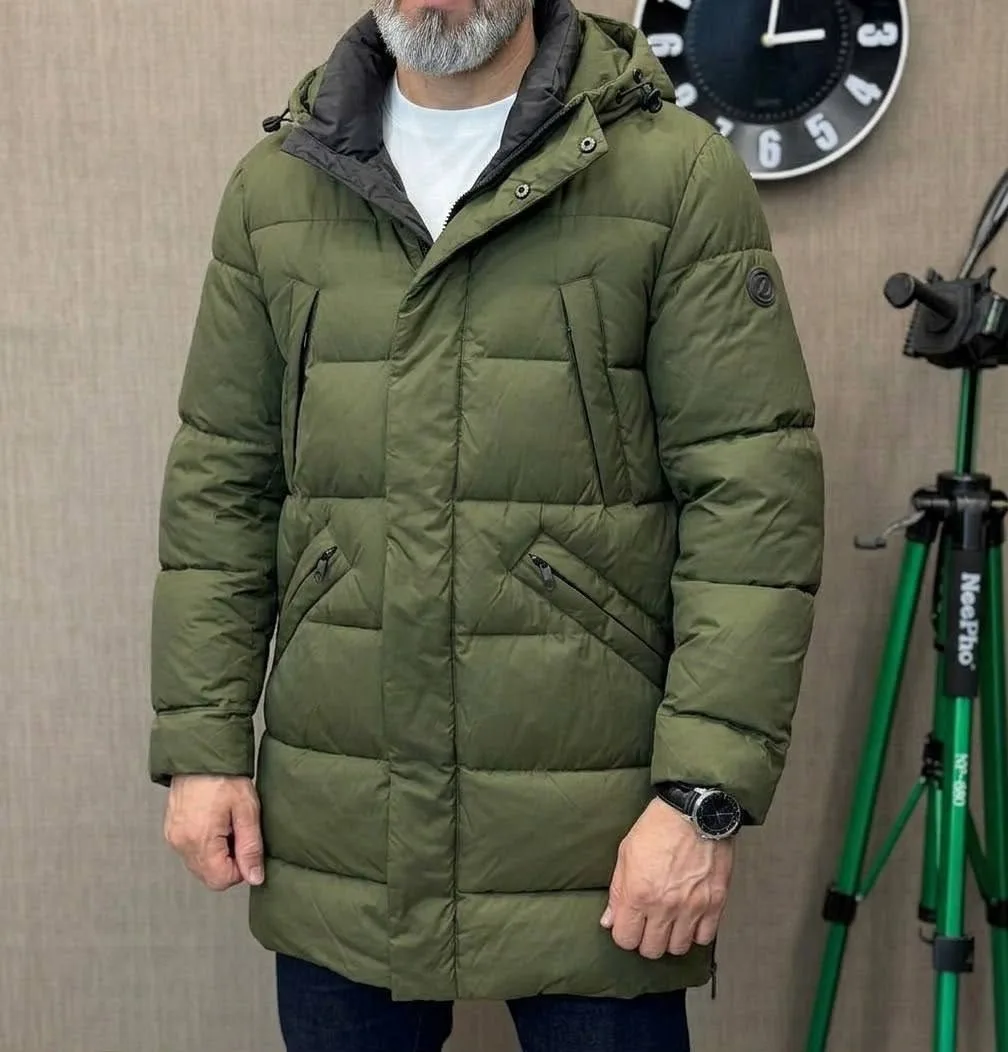 Элегантная мужская куртка ZEGNA с идеальной посадкой по телу — фото 1