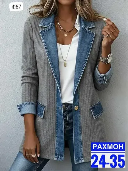 Ткань Лапша джинсы — фото 2
