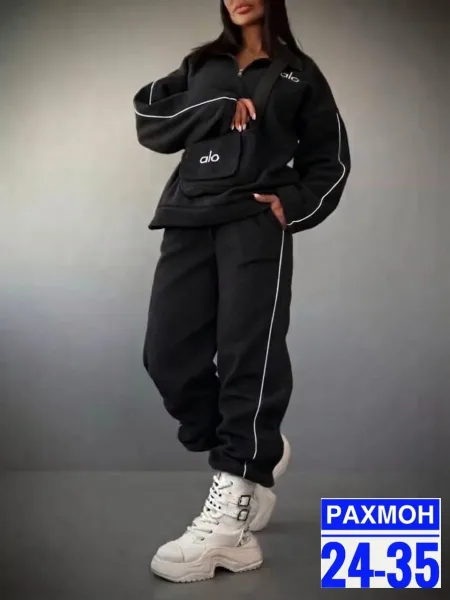 Тёплый, мягкий и очень уютный костюм отличный вариант для прохладной осени и зимы — фото 4