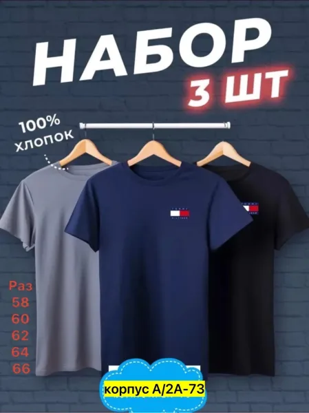 Мужская футболка из 100 хлопка — фото 1