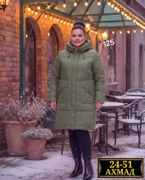 Женская куртка зима из холлофайбера — фото 4