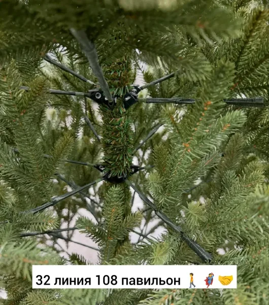 Литая новогодняя елка из силикона с подсветкой, высокое — фото 9