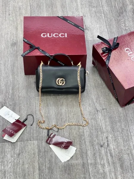 Женская сумка GUCCI, натуральная кожа — фото 1