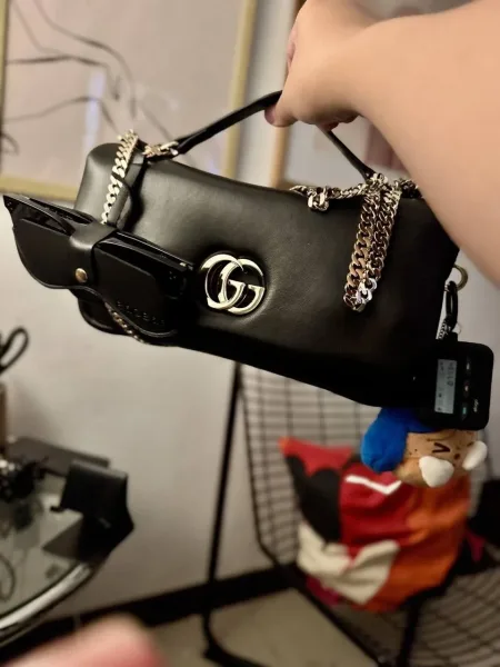 Женская сумка GUCCI, натуральная кожа — фото 4