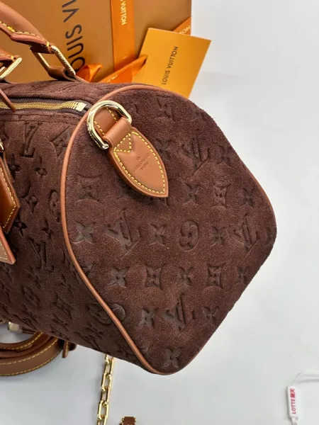 LOUISVUITTON, сумка из натуральной замши — фото 6