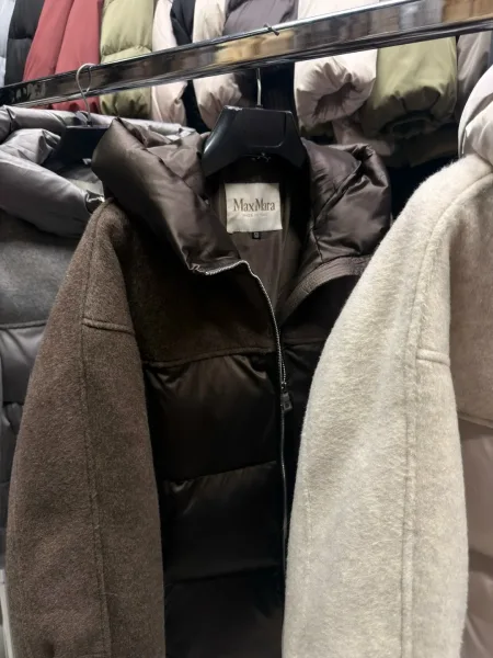 Пуховик Max Mara, валенная шерсть, пух и перо — фото 8
