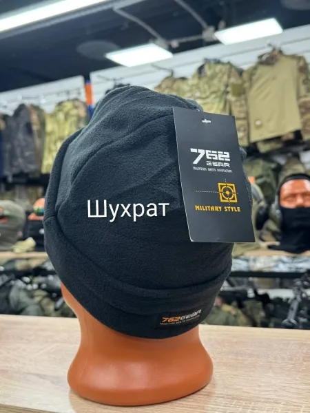 Тактическая шапка из двойного флиса — фото 5