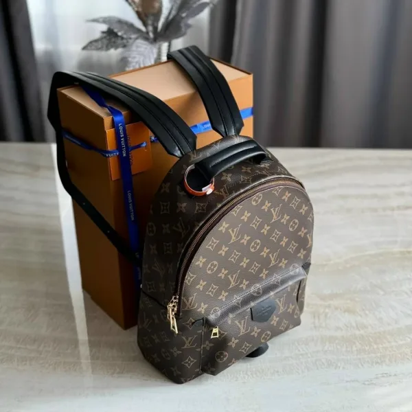 Рюкзак LV, натуральная кожа + канва ЛЮКС — фото 7