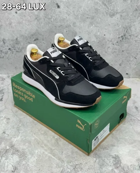 Мужские кроссовки PUMA из натуральной замши — фото 1