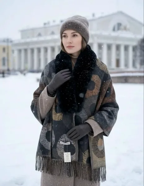 Шарф-палантин из 100 кашемира — фото 3