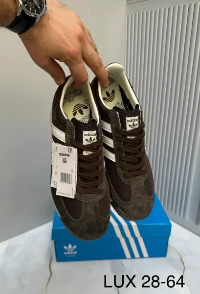 Мужские кеды Adidas из натуральной замши — фото 13