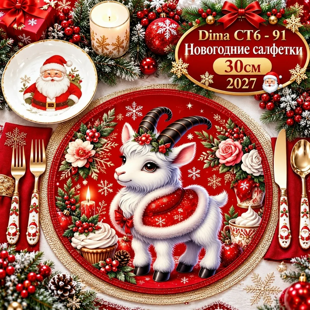 НОВОГОДНИЕ САФЕТКИ 2027 — фото 2