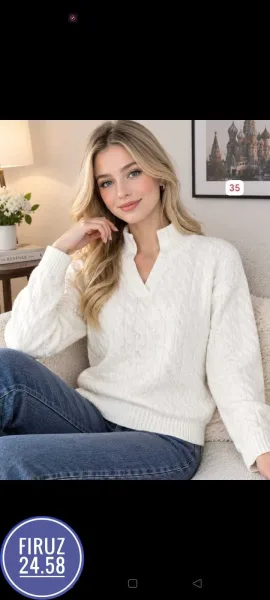 Стильная, мягкая и тёплая вязаная кофта фабричного производства — фото 2