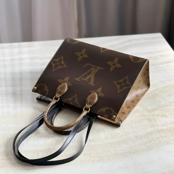 LV сумка кожа натуральная + канва Люкс — фото 8