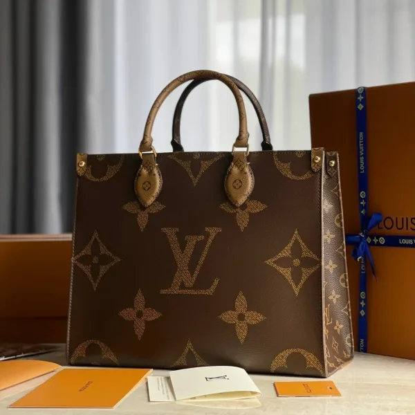 LV сумка кожа натуральная + канва Люкс — фото 12