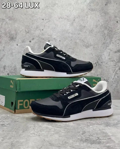 Кроссовки мужские PUMA из натуральной замши — фото 1