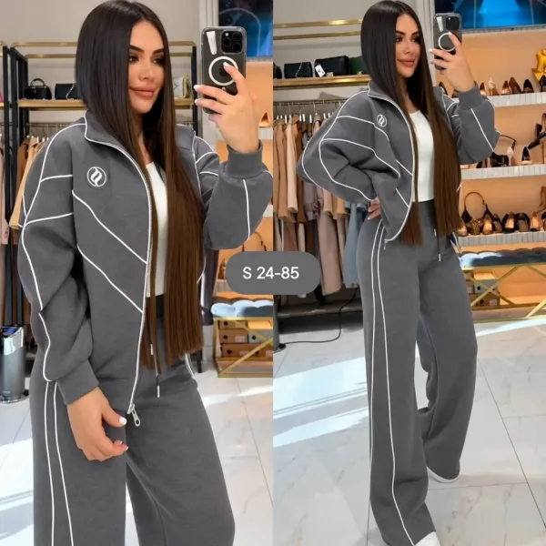 Свитшот и брючки из тёплого флиса — фото 2