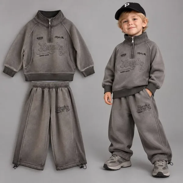 Костюм oversize утеплённый на велюре Unisex — фото 6